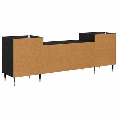 TV Cabinet Black Oak 160 x 35 x 55 cm Engineered Wood