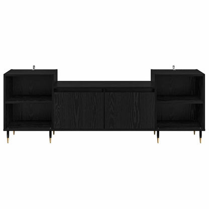 TV Cabinet Black Oak 160 x 35 x 55 cm Engineered Wood