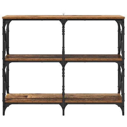 Console Table Old Wood 100 x 28 x 80.5 cm Engineered Wood