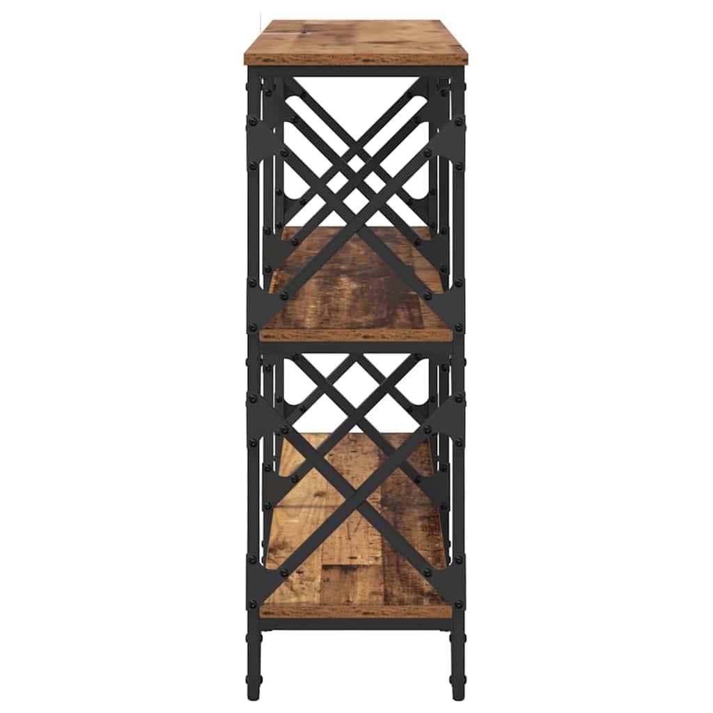 Console Table Old Wood 100 x 28 x 80.5 cm Engineered Wood