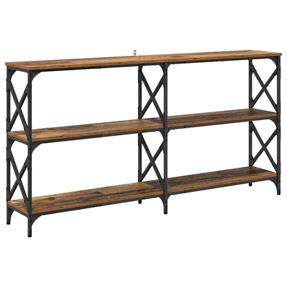 Console Table Old Wood 156 x 28 x 80.5 cm Engineered Wood