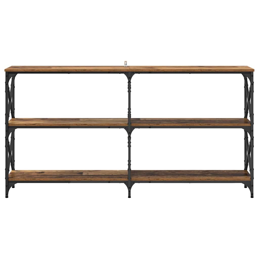 Console Table Old Wood 156 x 28 x 80.5 cm Engineered Wood