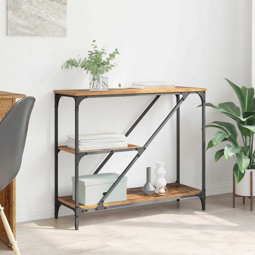 Console Table Old Wood 88.5 x 30 x 75 cm Engineered Wood