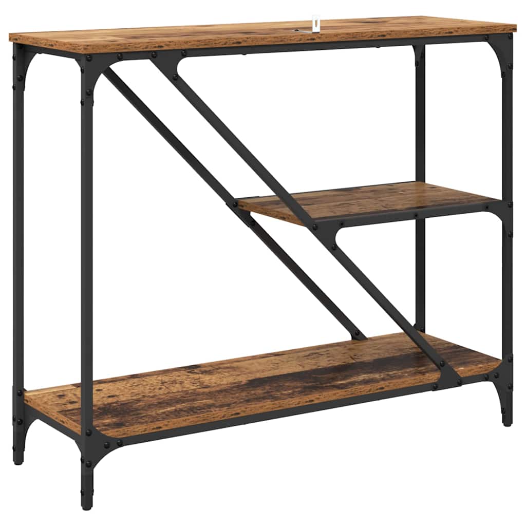 Console Table Old Wood 88.5 x 30 x 75 cm Engineered Wood