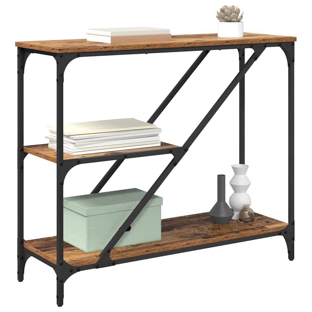 Console Table Old Wood 88.5 x 30 x 75 cm Engineered Wood