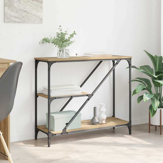 Console Table Artisan Oak 88.5 x 30 x 75 cm Engineered Wood