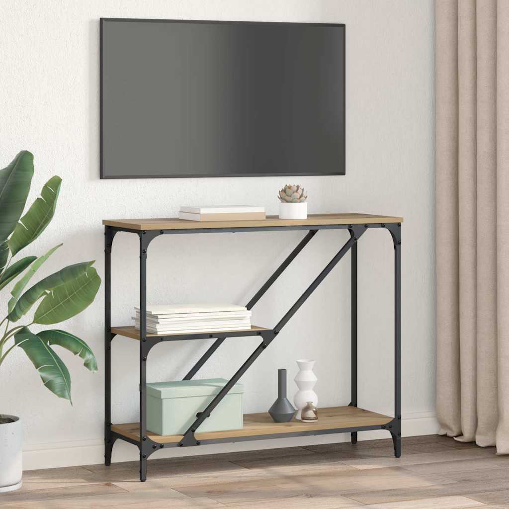 Console Table Artisan Oak 88.5 x 30 x 75 cm Engineered Wood