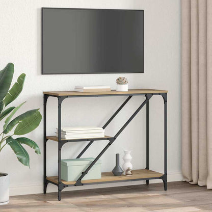 Console Table Artisan Oak 88.5 x 30 x 75 cm Engineered Wood