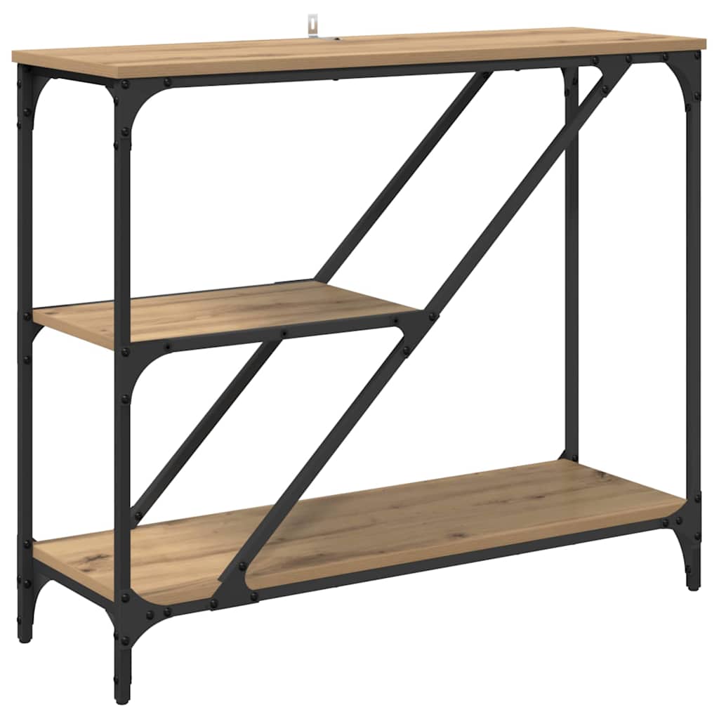 Console Table Artisan Oak 88.5 x 30 x 75 cm Engineered Wood