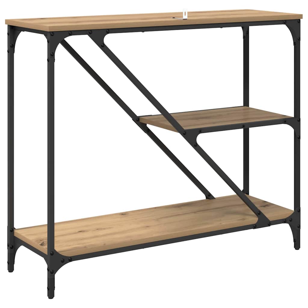 Console Table Artisan Oak 88.5 x 30 x 75 cm Engineered Wood