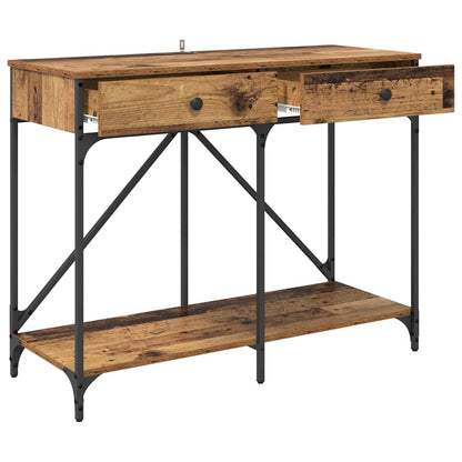Console Table Old Wood 100 x 39 x 78.5 cm Engineered Wood