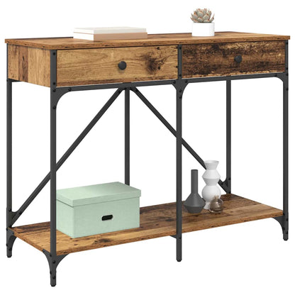 Console Table Old Wood 100 x 39 x 78.5 cm Engineered Wood