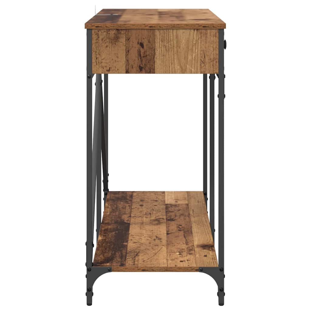 Console Table Old Wood 100 x 39 x 78.5 cm Engineered Wood