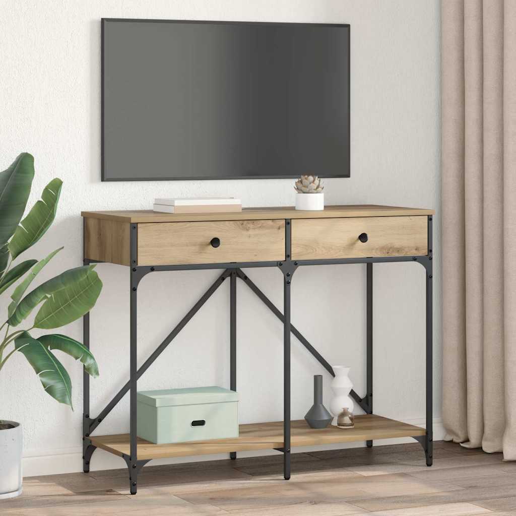 Console Table Artisan Oak 100 x 39 x 78.5 cm Engineered Wood