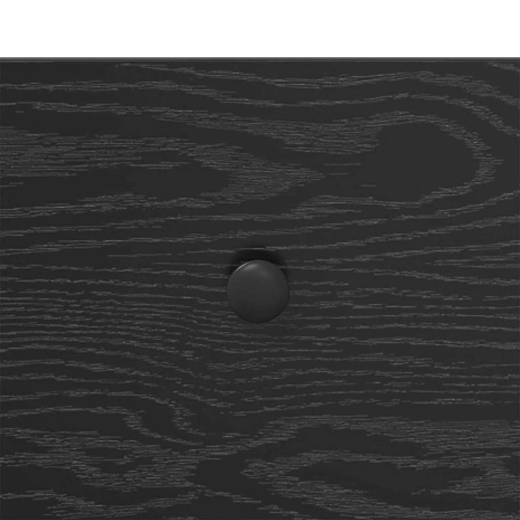 Console Table Black Oak 100 x 39 x 78.5 cm Engineered Wood