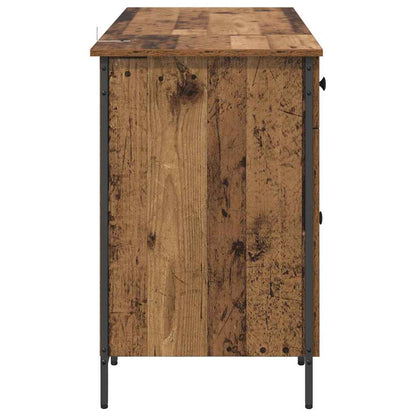 Computer Desk Old Wood 131 x 48 x 75 cm Engineered Wood