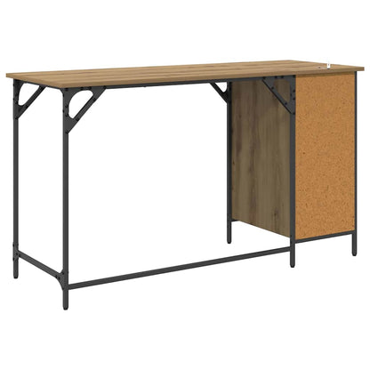 Computer Desk Artisan Oak 131 x 48 x 75 cm Engineered Wood