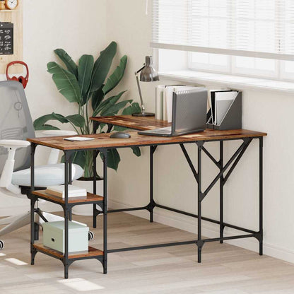 Desk Old Wood 139 x 139 x 75 cm Engineered Wood