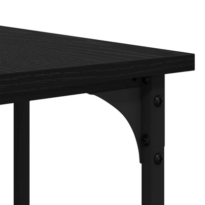 Desk Black Oak 139 x 139 x 75 cm Engineered Wood