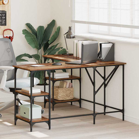 Desk Old Wood 139 x 139 x 75 cm Engineered Wood