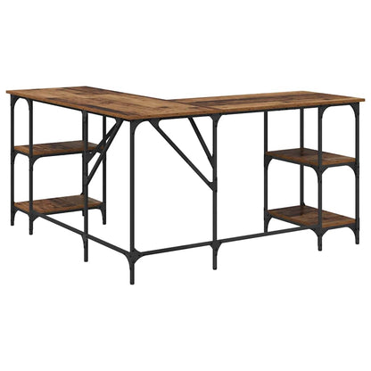 Desk Old Wood 139 x 139 x 75 cm Engineered Wood