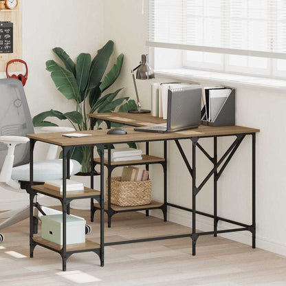 Desk Artisan Oak 139 x 139 x 75 cm Engineered Wood