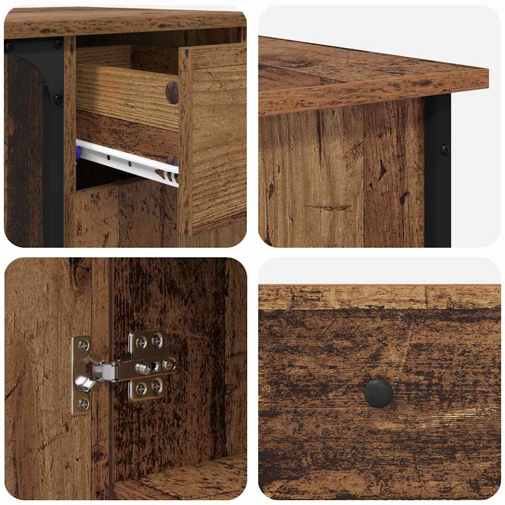 Desk Old Wood 141 x 141 x 75 cm Engineered Wood