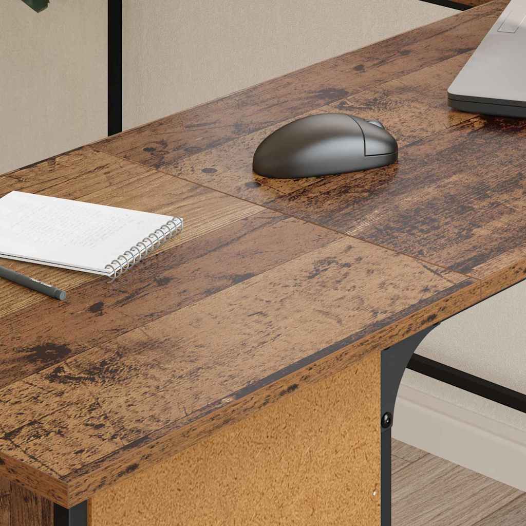 Desk Old Wood 141 x 141 x 75 cm Engineered Wood