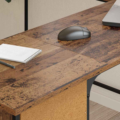 Desk Old Wood 141 x 141 x 75 cm Engineered Wood