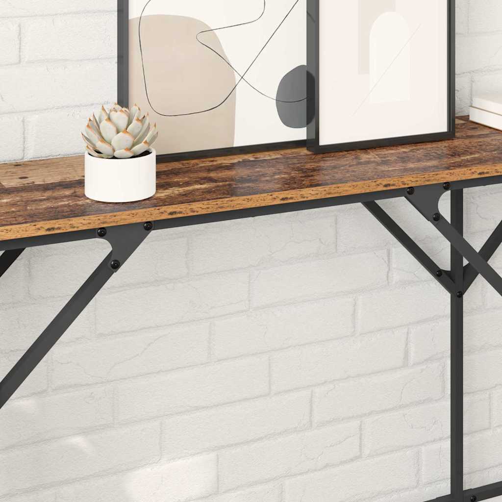 Console Table Old Wood 180 x 30 x 75 cm Engineered Wood