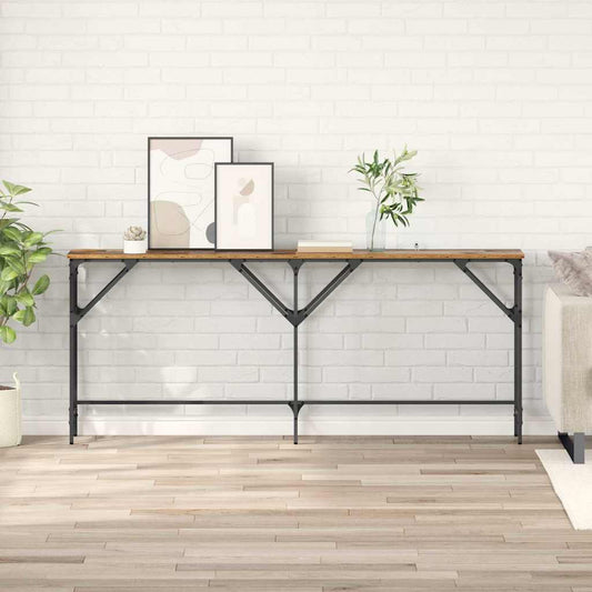 Console Table Old Wood 180 x 30 x 75 cm Engineered Wood