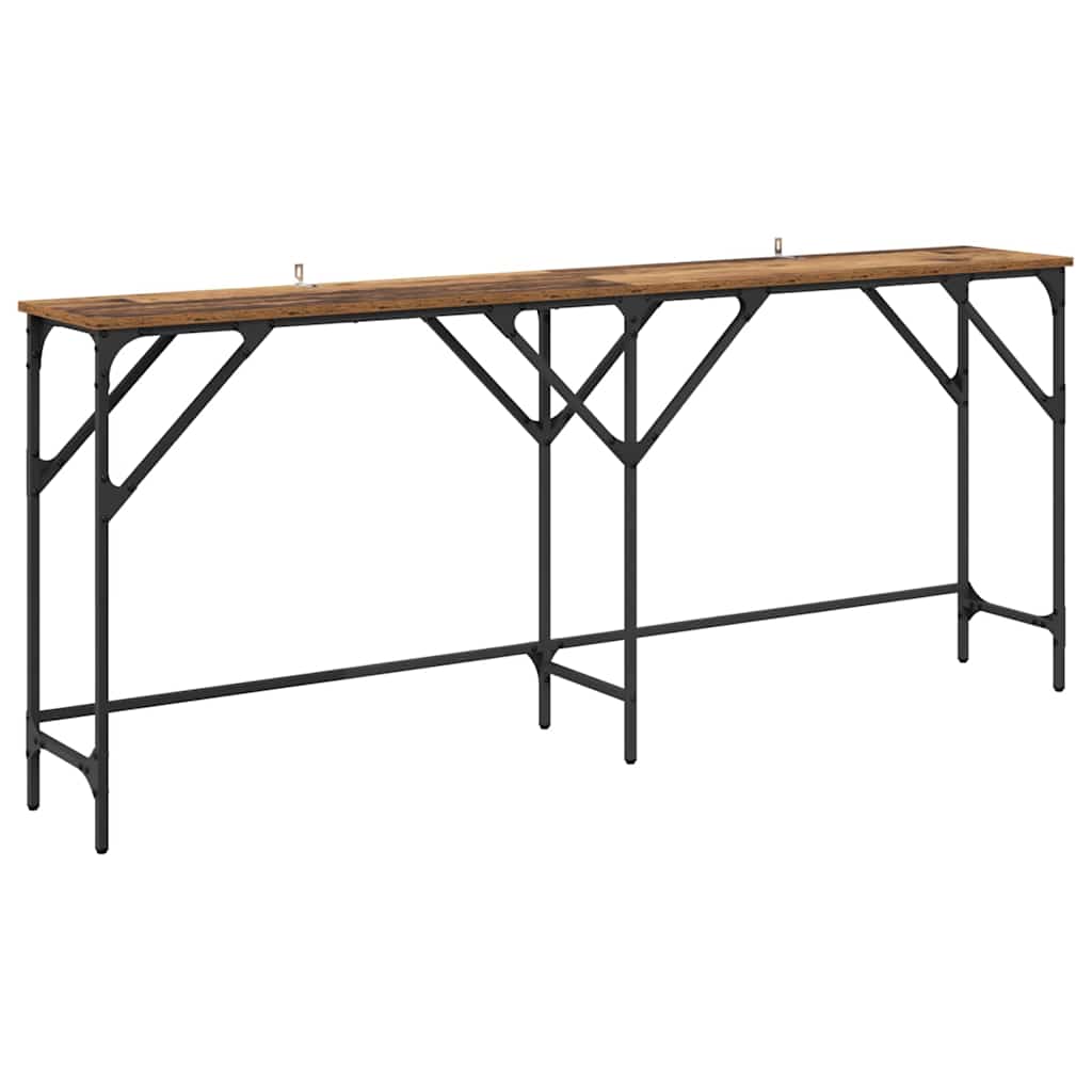 Console Table Old Wood 180 x 30 x 75 cm Engineered Wood