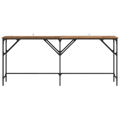 Console Table Old Wood 180 x 30 x 75 cm Engineered Wood