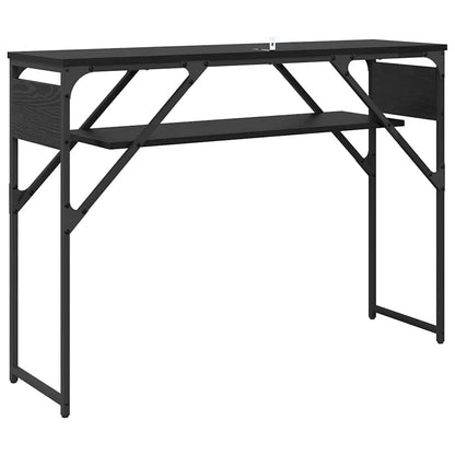 ConsoleTable Black Oak 105x30x75cm Engineered Wood