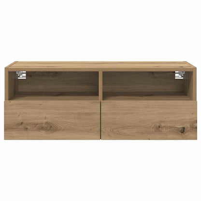 TV Wall Cabinets Wall-mounted 2 pcs Artisan Oak 80 x 30 x 30 cm