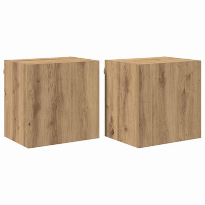 TV Wall Cabinets 2 pcs Artisan Oak 40.5 x 30 x 40 cm