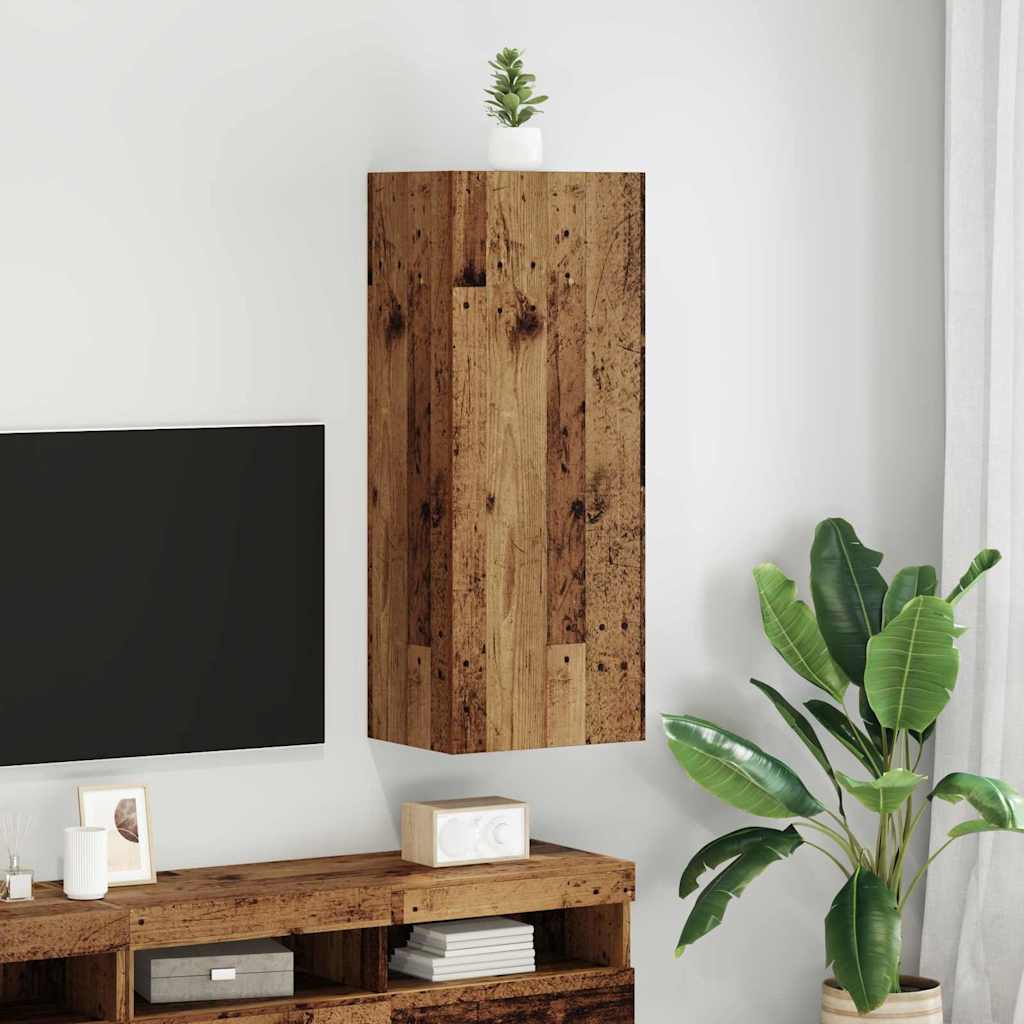 TV Wall Cabinet Old Wood 40.5 x 30 x 102 cm Engineered Wood