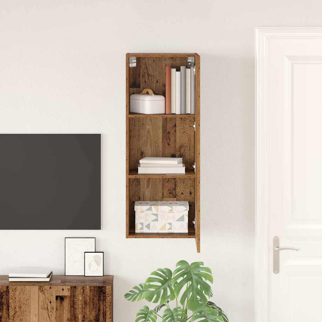 TV Wall Cabinet Old Wood 40.5 x 30 x 102 cm Engineered Wood