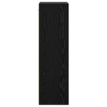 TV Wall Cabinet Black Oak 40.5 x 30 x 102 cm Engineered Wood