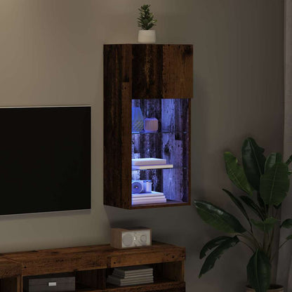 Wall-mounted TV Cabinet Wall-mounted Old Wood 40.5 x 30 x 90 cm
