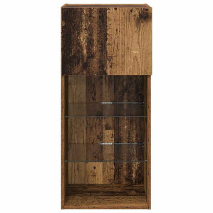 Wall-mounted TV Cabinet Wall-mounted Old Wood 40.5 x 30 x 90 cm