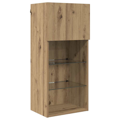 Wall-mounted TV Cabinet Artisan Oak 40.5 x 30 x 90 cm