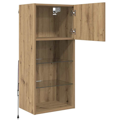 Wall-mounted TV Cabinet Artisan Oak 40.5 x 30 x 90 cm