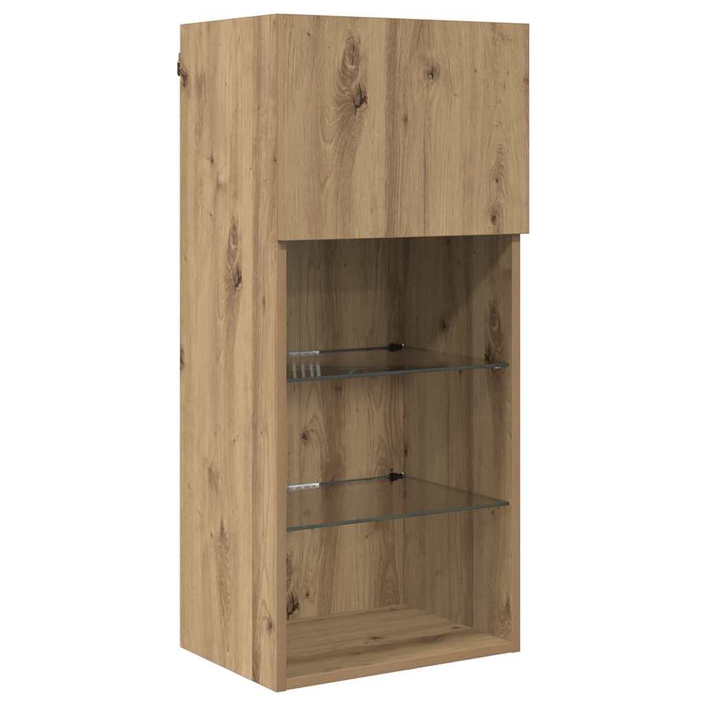 Wall-mounted TV Cabinets 2 pcs Artisan Oak 40.5 x 30 x 90 cm