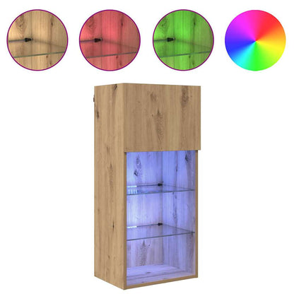 Wall-mounted TV Cabinets 2 pcs Artisan Oak 40.5 x 30 x 90 cm