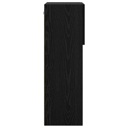 Wall-mounted TV Cabinet Black Oak 40.5 x 30 x 90 cm