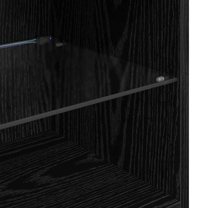 Wall-mounted TV Cabinets 2 pcs Black Oak 40.5 x 30 x 90 cm