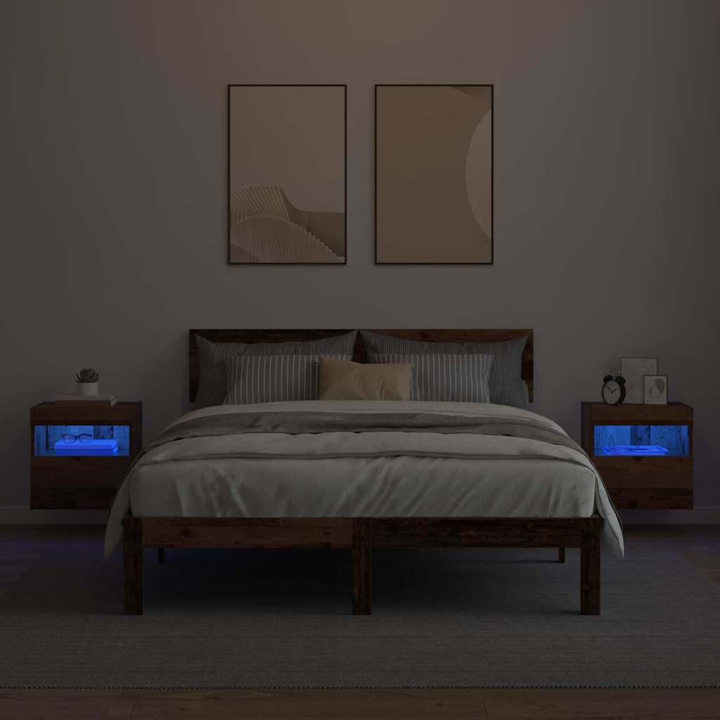 TV Wall Cabinets 2 pcs Old Wood 40 x 30 x 40 cm Engineered Wood