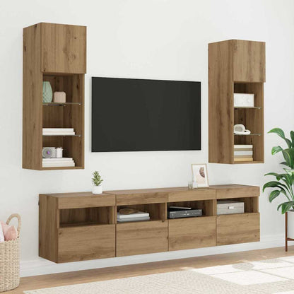 TV Wall Cabinet Artisan Oak 40 x 30 x 40 cm Engineered Wood