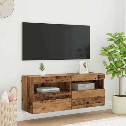 TV Wall Cabinet Old Wood 100 x 30 x 40 cm Engineered Wood